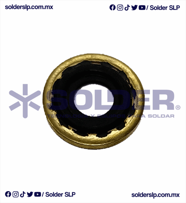EMPAQUE VULCANIZADO DORADO CON HULE NEGRO YUGO COD 12-07A