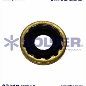 EMPAQUE VULCANIZADO DORADO CON HULE NEGRO YUGO COD 12-07A